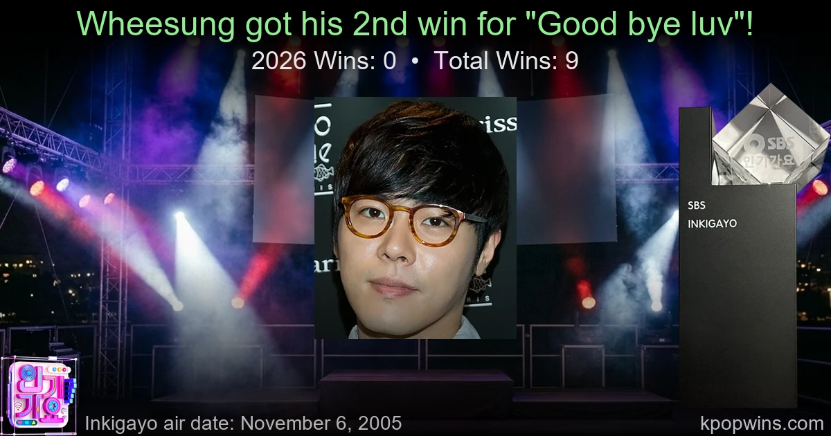 Wheesung - Good bye luv